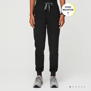 Figs Zamora- High waisted black jogger